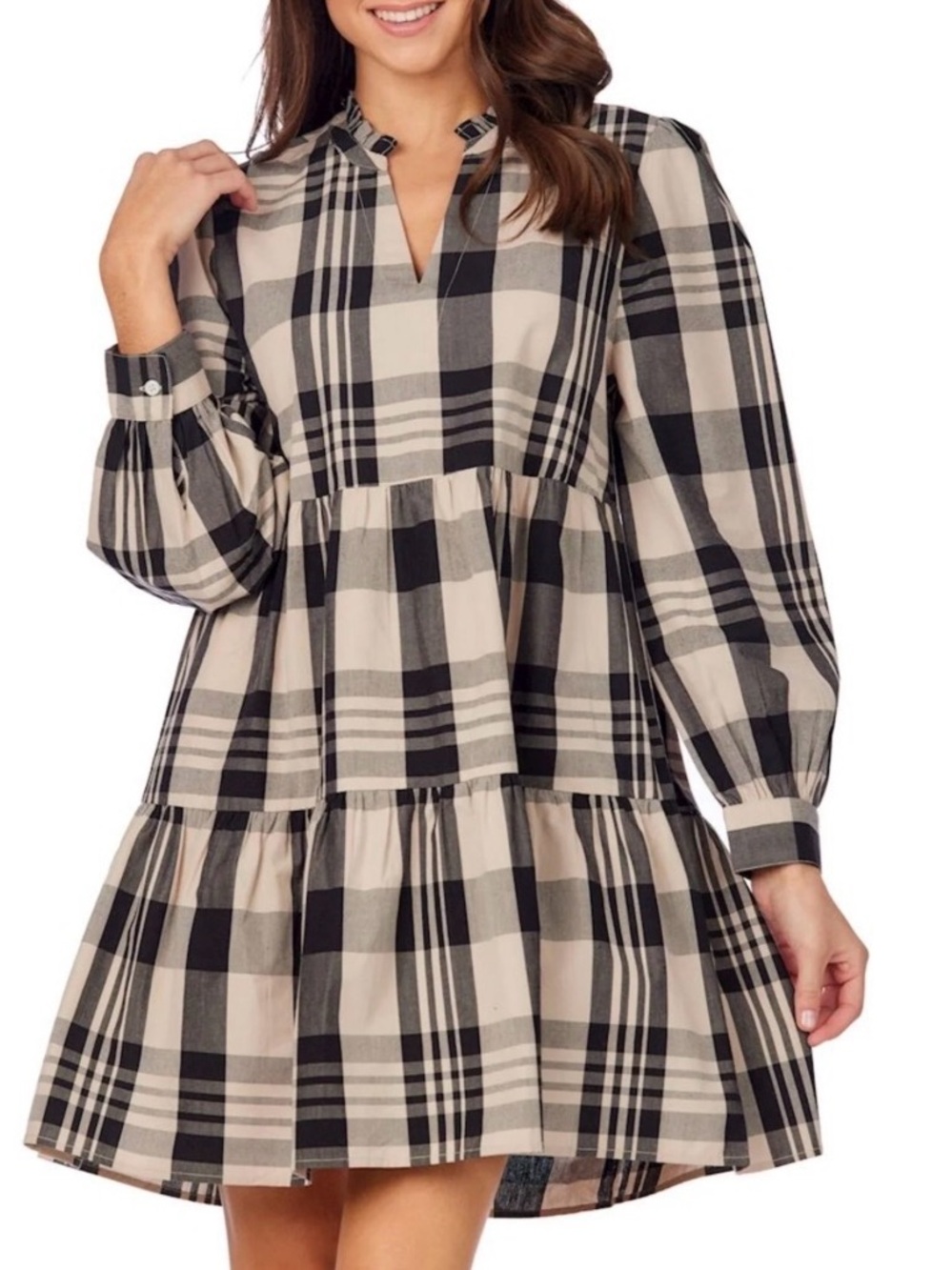 NWOT Mud Pie Women's Size S | Shannon Plaid Dress 100% cotton